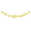 Gold Glitter Mi Confirmación Banner - Holy Confirmation Decorations -