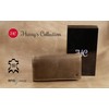 Harrys-Collection Large Vintage Women's Purse with RFID Made of Buffalo
