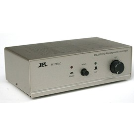 TCC TC-753LC SILVER Phono Preamp w/Level Control and AUX Input