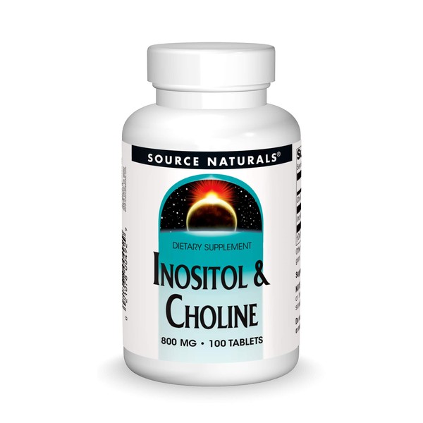 Source Naturals Inositol & Choline 800 mg Supports Healthy Nerve Function - 100 Tablets