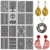 CONCHLERY 16 Sheets Tree Clay Texture Mat Lace Element 4x2.6