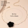 Flower Choker Necklaces for Women Rose Necklacewith Pearl Pendant Dainty