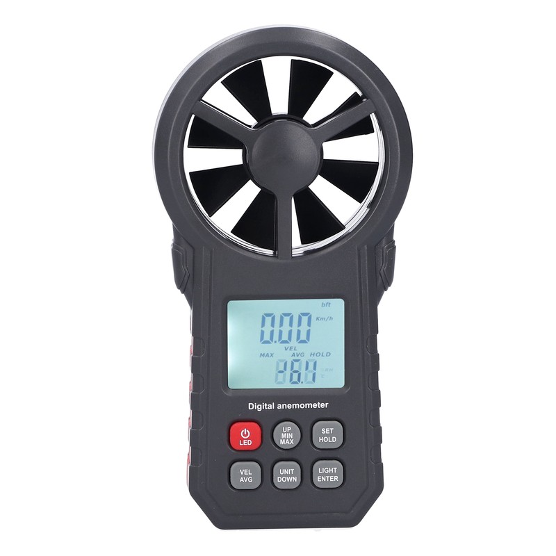WT87B Bluetooth Digital Anemometer with LCD Backlight 9V Handheld Wind