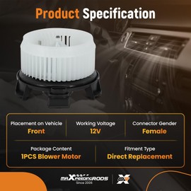 maXpeedingrods HVAC Heater Blower Motor Fan for Toyota Corolla/Matrix 2009-2013, RAV4 2006-2012, Replaces# 700230 87103-02200