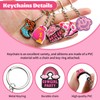 XHAOYEAHX 30/50/100/150/200Pcs Pink Cowboy Keychain charms Gift for Women Cute