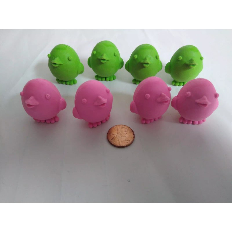 Wholesale Merchandisers 8 Easter erasers Chicken