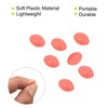 PATIKIL 200pcs 5x3.4mm Luminous Fishing Beads Soft Plastic Glow Bait