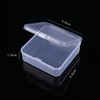 24 Pack Small Clear Plastic Beads Storage Box,Containers Dividers Box,for