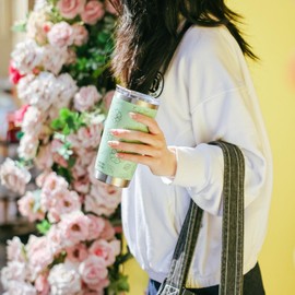 BOTTLE BOTTLE Tumbler with Lid, No Overflow, 20.9 fl oz (600 ml), Large Capacity Water Bottle, Double Wall Stainless Steel, Coffee Bottle, Vacuum Insulated, Cold Retention, Straw, Direct Drinking