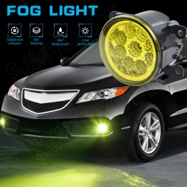 SJMYXCLW For Subaru WRX STI 2016-2020 Front Driving Bumper Fog Light Yellow Lens Lamp