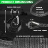 STEGODON Synthetic Winch Rope, 1/4'' x 50ft 10,000LBS Synthetic Winch