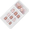 P146: 24 Piezas de Uñas Postizas, Cubierta Completa, Pegamento en