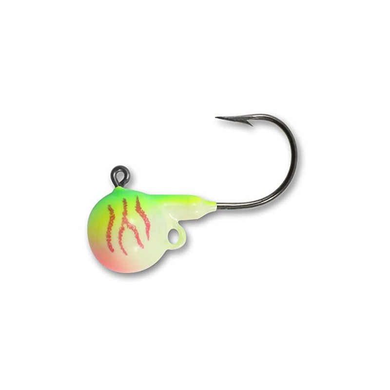 Northland Fire-Ball 1/2oz Round Ball Jighead Uv Bleeding Melon