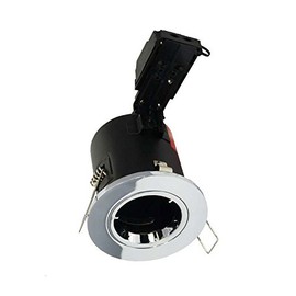 Aurora Fire Rated Downlight Twist Lock With LED Lamp Polished Chrome