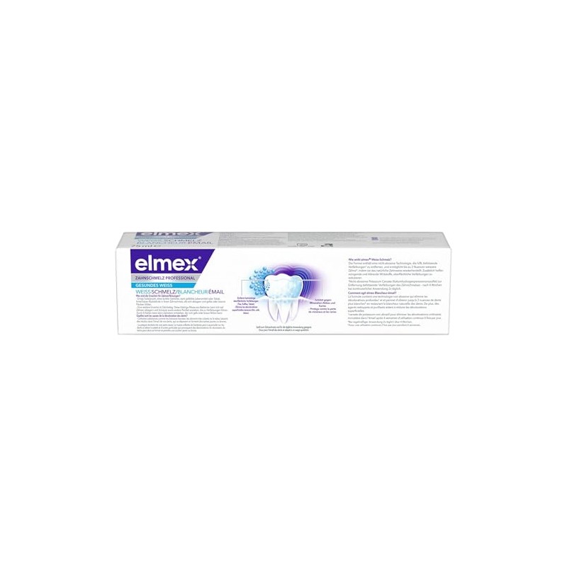 elmex Opti-Schmelz Professional Toothpaste White Enamel 2 x 75 ml