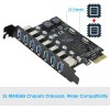 RIITOP USB 3.0 PCI-e Expansion Card 7Port, RIITOP PCI-e x1