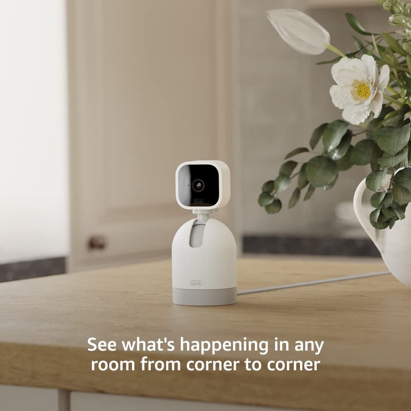 Blink Mini Pan-Tilt Camera (newest model), Rotating indoor plug-in smart