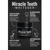 Miracle Teeth Whitener, Polvo Blanqueador Natural con Carbón Activado de