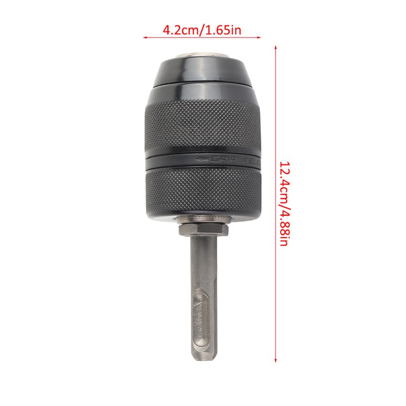 2‑13mm Capacity Metal Keyless Lathe Drill Chuck Converter with SDS