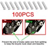 Ciomszan 100Pcs Bike Cable End Caps, Cable End Crimps, Alloy