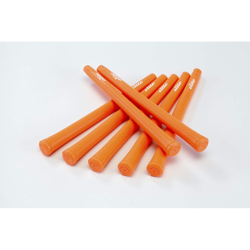 elitegrips TD50C Golf Grips, Set of 7, Wild Orange, No