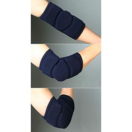 剣道 肘(ひじ)用 サポーター 紺色 (S(肘周り 22-26cm))