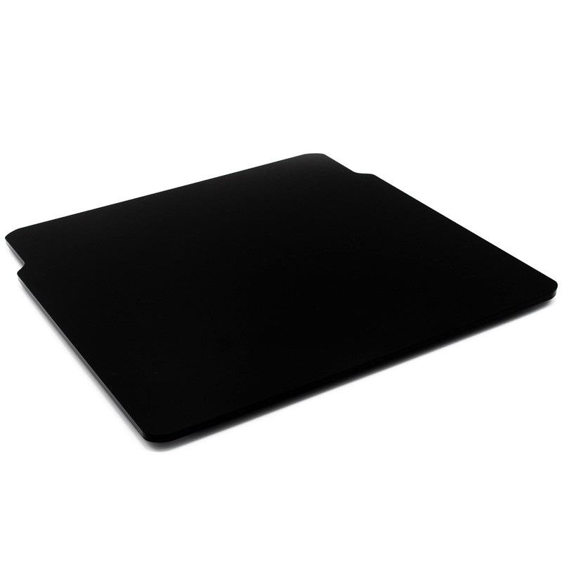 Sliding board made of acrylic, glossy black, 29 x 26