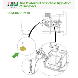10L0L Golf Cart 12V Voltage Regulator Club Car Precedent 4-Cycle Gas 2004-up,Replace OEM# 1025159-01, 1028033-01