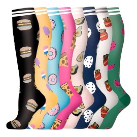 Medias Calcetas Compresión Deportivas Alivia Varices 8pcs