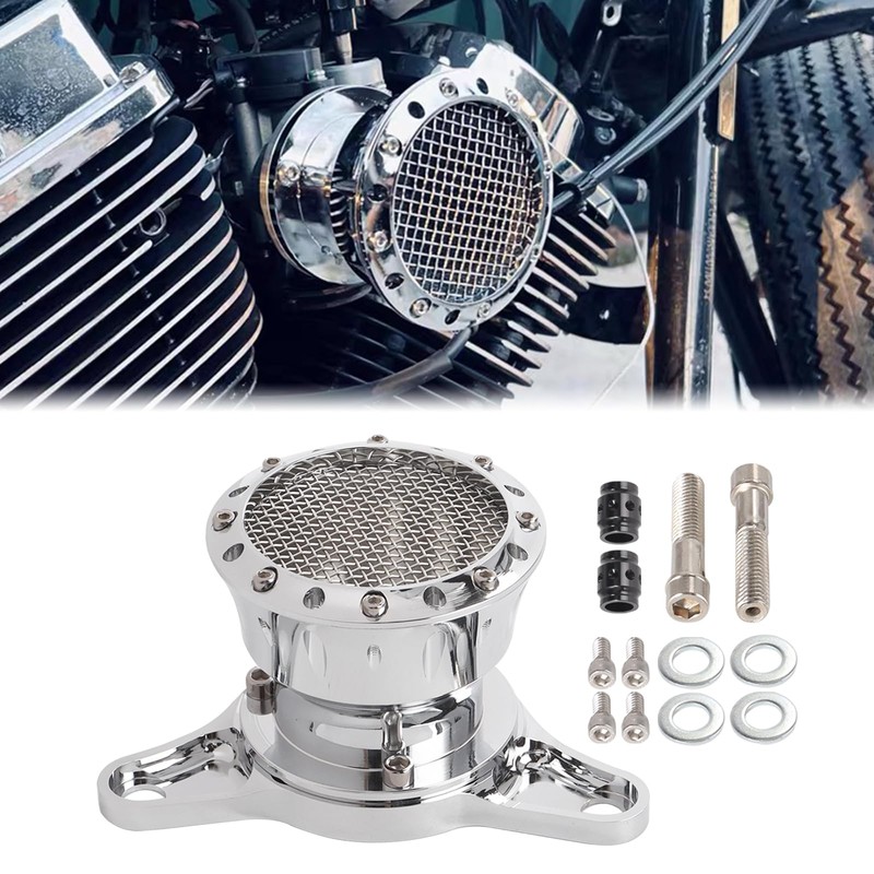 GUDITEM Motorcycle Air Filter CNC Air Cleaner Intake Filter Compatible
