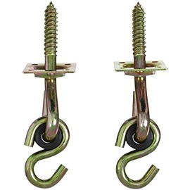 National Hardware N264-069 V2038 Swing Hook Kits in Yellow Chromate, White, 2 count(Pack of 1)