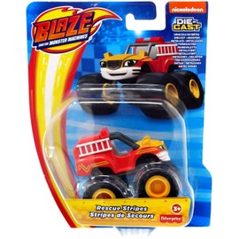 Fisher Price Nickelodeon Blaze & The Monster Machines, Rescue Stripes Diecast Car, Ages 3 and up, 2.36 Inches