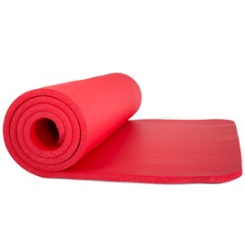 Wakeman Sleeping Pad, Lightweight Non Slip Foam Mat with Carry Strap Outdoors (Thick Mattress for Camping, Hiking, Yoga and Backpacking) (Red)