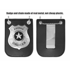 Police Officer Costume Accessory Set, Toy Handcuffs with Keys, Police Badge & Funny Parking Tickets, Great Pretend Cop Set For Aspiring Police, Sheriffs, Detectives and Even FBI Agents