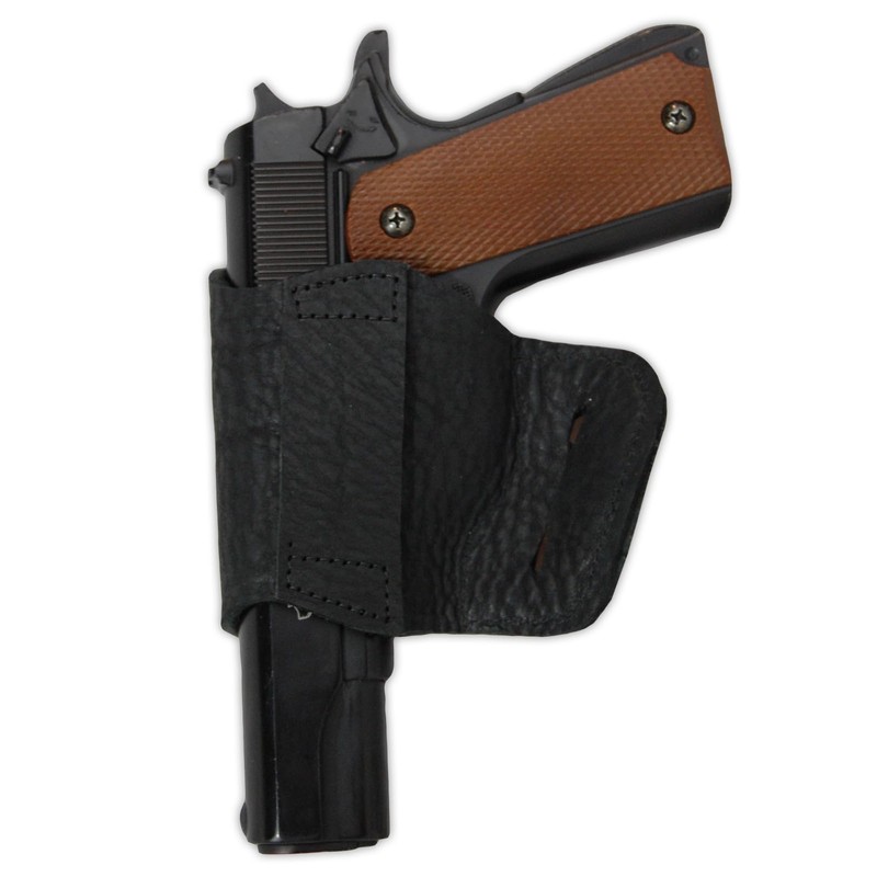 New Barsony Black Leather Yaqui Style OWB Holster for Springfield