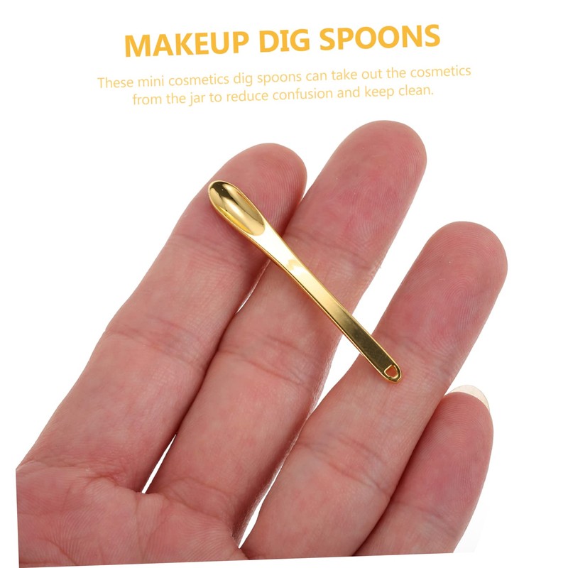 Minkissy 4sets Makeup Spatula Mini Set Eye Scoops Face Spoons