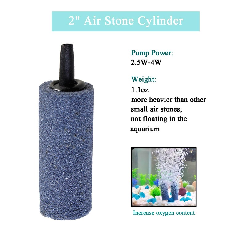 AQUANEAT Aquarium Air Stones 2 inch 12 Pack, Bubble Stone,