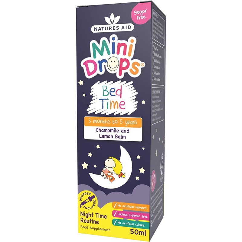 Natures Aid Bed Time Mini Drops for Children 3 Months