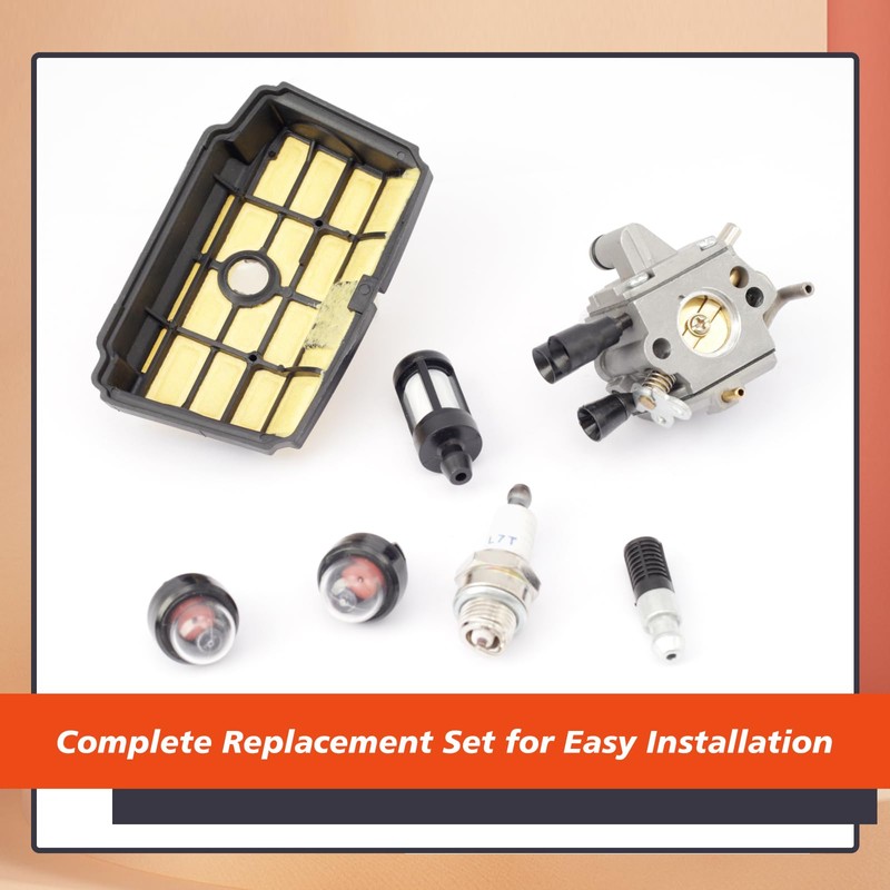 Mhrxusd MS 194T Carburetor Carb Kit with Air Filter Element