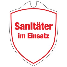 Car Sign – Paramedic Sanitäter im Einsatz