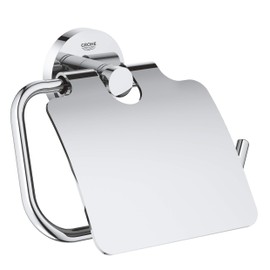 Essentials Toilet Paper Holder With Cover, Starlight Chrome