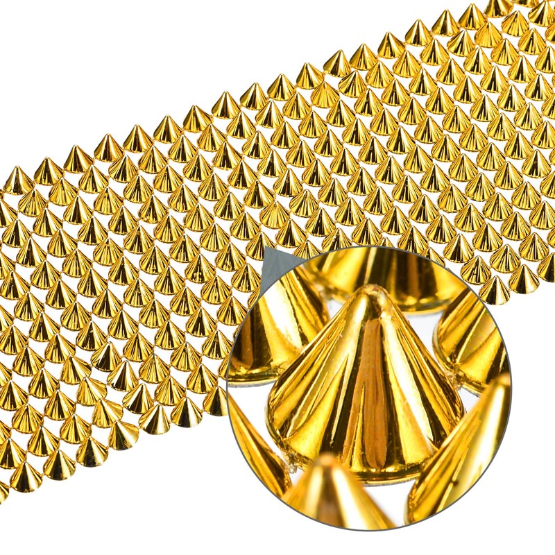 sourcing map 1 Yard Sew Stitch on Cone Spikes Studs,