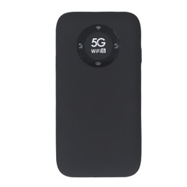 5G Mobile Hotspot, WiFi 6 16 Users Portable Wireless Router with SIM Card Slot and 7100mAh Battery, for Travel Business Outdoor Use (Black)
