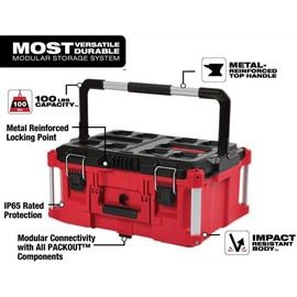 48-22-8425 Suitable for Milwaukee 100-Pound Capacity Polymer Packout Large Tool Box, 22 in.