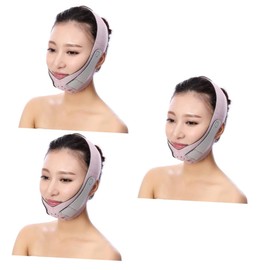 Mikinona 3 Pcs V Face Thin Face Bandage Chin Straps Chinstrap Face Lifting Mask Facial Lifting Belt Neck Mask Lift Face Chin Lift Face-lifting Artifact Thin Masseter Chin Bandage Pink