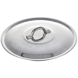 Pentole Agnelli Family Cooking Aluminium Flat Lid With Loop Handle, Diameter 24 Cm.