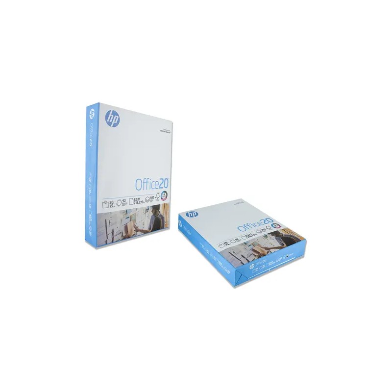 Caja De 5000 Hojas Blancas Hp tamaño carta color blanco