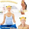 Jowmoy yellow Frog Eye Elastic Headband - Versatile for Spa,