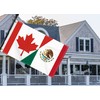 3×5 FT Canada Mexico Flag, Large 100D Canadian Mexican Friendship
