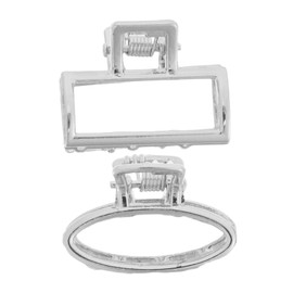 BIUDECO 2pcs Small Hair Clips: Non-slip Metal Hair Clamps Small Claw Clips Barrettes Accessories for Girls Daily and Special Occasions